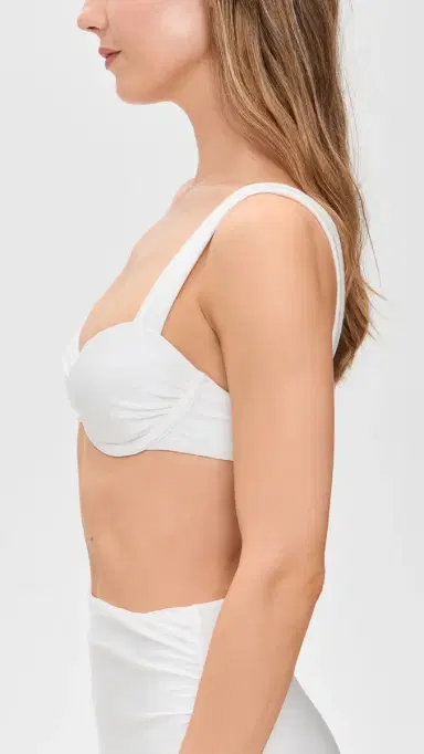 Simkhai Anniston Bikini Top White M | Thumbnail 4