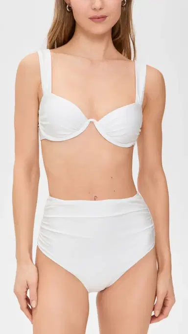 Simkhai Anniston Bikini Top White M | Thumbnail 5