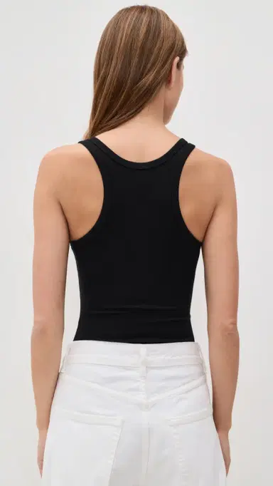 AGOLDE Maria Thong Bodysuit Black | Thumbnail 3