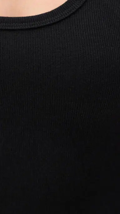 AGOLDE Maria Thong Bodysuit Black | Thumbnail 6