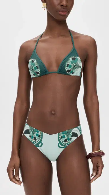 La DoubleJ Mirage Bikini Bottoms Blooming Tulip Placée | Thumbnail 4