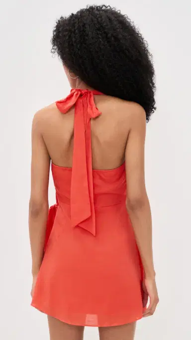 NIA Isla Dress Coral Red | Thumbnail 3 NIA Isla Dress Coral Red | Thumbnail 3