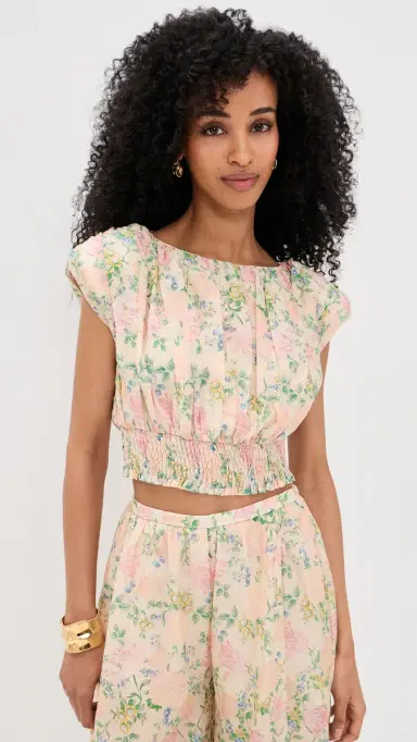 Maude Club Ara Top Vintage Floral Print M | Thumbnail 2