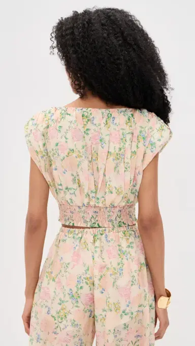 Maude Club Ara Top Vintage Floral Print M | Thumbnail 3