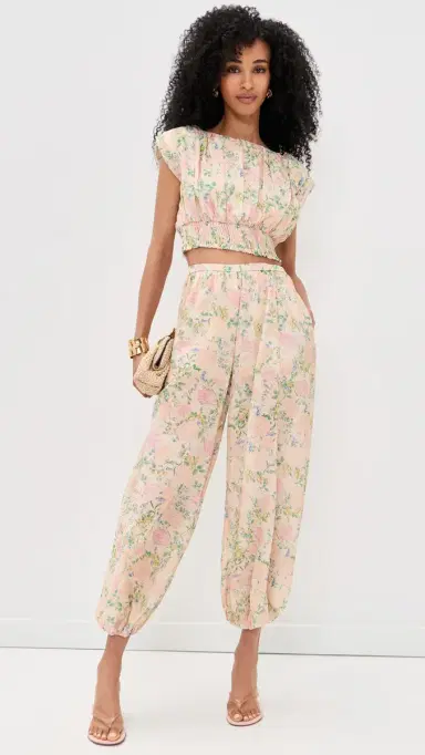 Maude Club Ara Top Vintage Floral Print M | Thumbnail 5