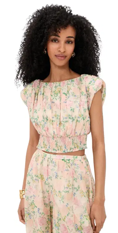 Maude Club Ara Top Vintage Floral Print M | Thumbnail 1