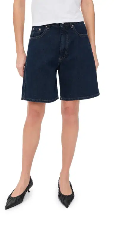 DL1961 Taylor Relaxed High Rise Denim Shorts Night Out | Thumbnail 1 DL1961 Taylor Relaxed High Rise Denim Shorts Night Out | Thumbnail 1