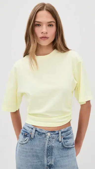 AGOLDE Shari Tee Lemon Drop | Thumbnail 2