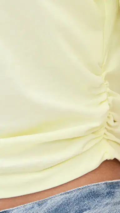 AGOLDE Shari Tee Lemon Drop | Thumbnail 6
