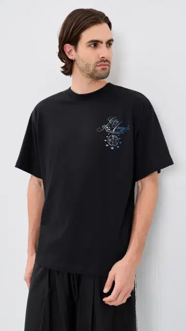 Adidas LA City Tee Black/Crew Yellow S | Thumbnail 2