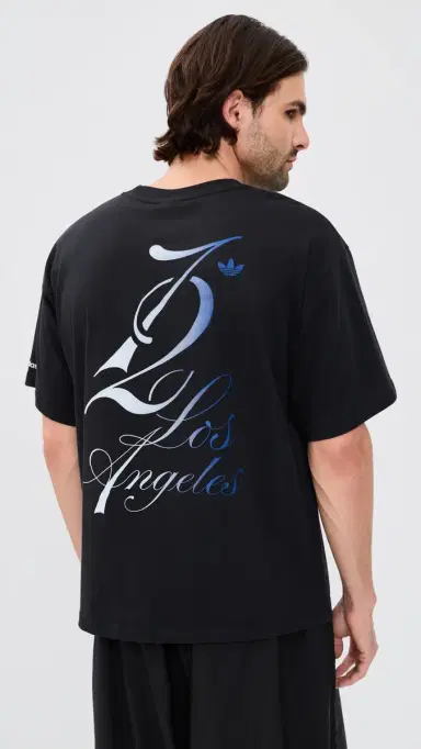 Adidas LA City Tee Black/Crew Yellow S | Thumbnail 3