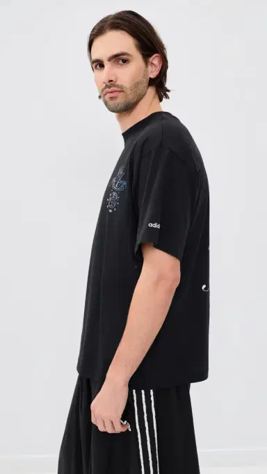Adidas LA City Tee Black/Crew Yellow S | Thumbnail 4