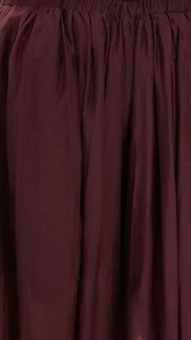 MEIMEIJ Elastic Waist Oversized Balloon Pants Sangria | Thumbnail 6