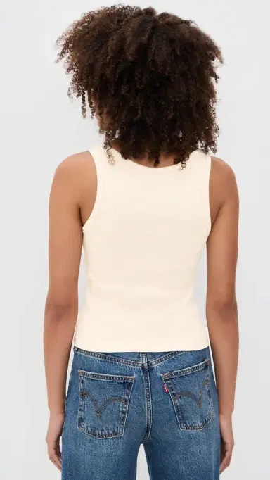 perfectwhitetee tructured Rib V-Neck Tank ugar | Thumbnail 3 perfectwhitetee tructured Rib V-Neck Tank ugar | Thumbnail 3