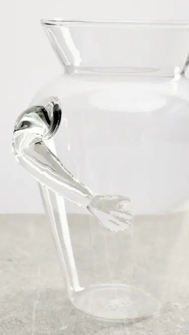 FAZEEK Silhouette Vase Clear One Size | Thumbnail 3