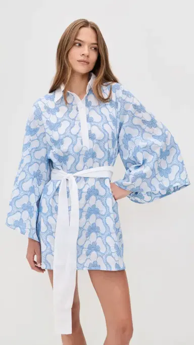 Sundress Lupy Short Coverup Eyelet Butterfly | Thumbnail 2 Sundress Lupy Short Coverup Eyelet Butterfly | Thumbnail 2