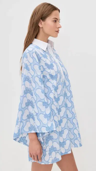 Sundress Lupy Short Coverup Eyelet Butterfly | Thumbnail 4 Sundress Lupy Short Coverup Eyelet Butterfly | Thumbnail 4