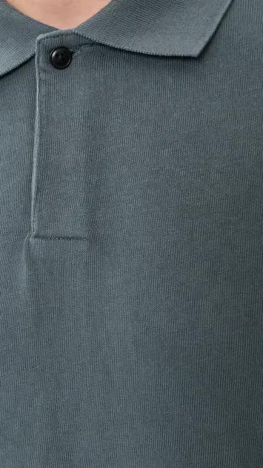 Madewell Cotton Short Sleeve Polo Heirloom Blue | Thumbnail 6