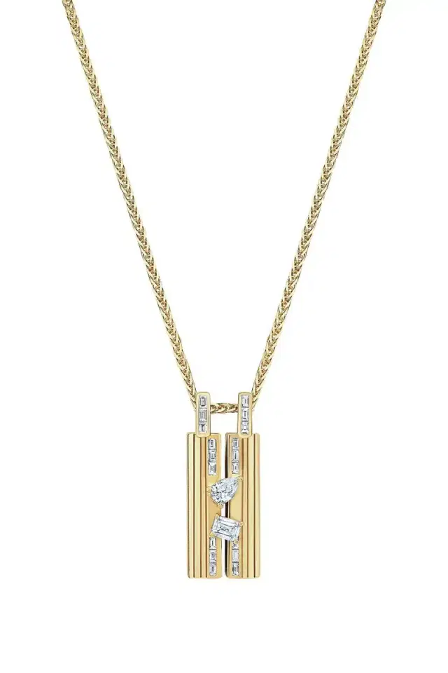 LORAIDA Diamond Diamond Small Blade Necklace