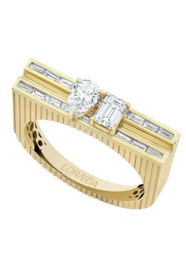 LORAIDA Diamond Pear Blade Ring | Thumbnail 2