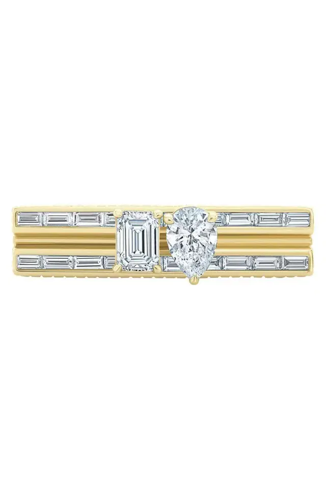 LORAIDA Diamond Pear Blade Ring