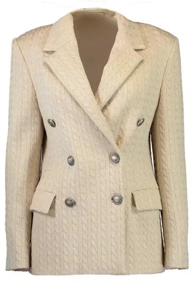 Brunello Cucinelli Double Breasted Knit Sparkling Blazer | Thumbnail 1