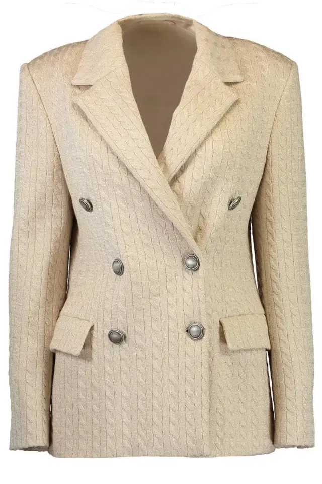 Brunello Cucinelli Double Breasted Knit Sparkling Blazer