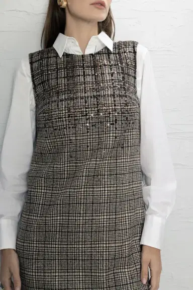 Brunello Cucinelli Pailette Mini Dress | Thumbnail 3