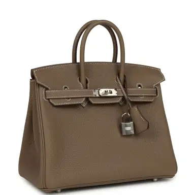 HERMÈS Hermes Birkin 25 Etoupe Togo Palladium Hardware | Thumbnail 2 HERMÈS Hermes Birkin 25 Etoupe Togo Palladium Hardware | Thumbnail 2
