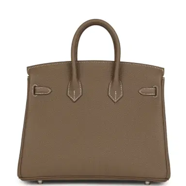 HERMÈS Hermes Birkin 25 Etoupe Togo Palladium Hardware | Thumbnail 4 HERMÈS Hermes Birkin 25 Etoupe Togo Palladium Hardware | Thumbnail 4