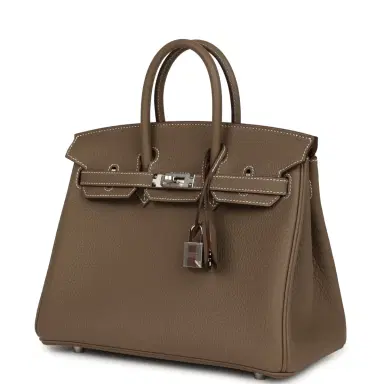 HERMÈS Hermes Birkin 25 Etoupe Togo Palladium Hardware | Thumbnail 5 HERMÈS Hermes Birkin 25 Etoupe Togo Palladium Hardware | Thumbnail 5