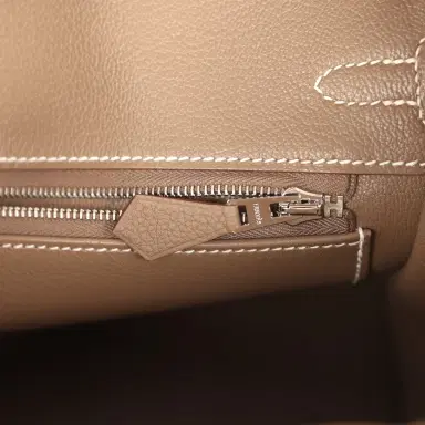 HERMÈS Hermes Birkin 25 Etoupe Togo Palladium Hardware | Thumbnail 9 HERMÈS Hermes Birkin 25 Etoupe Togo Palladium Hardware | Thumbnail 9