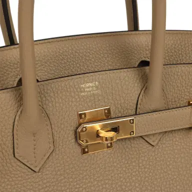 HERMÈS Hermes Birkin 30 Beige Marfa Togo Gold Hardware | Thumbnail 7