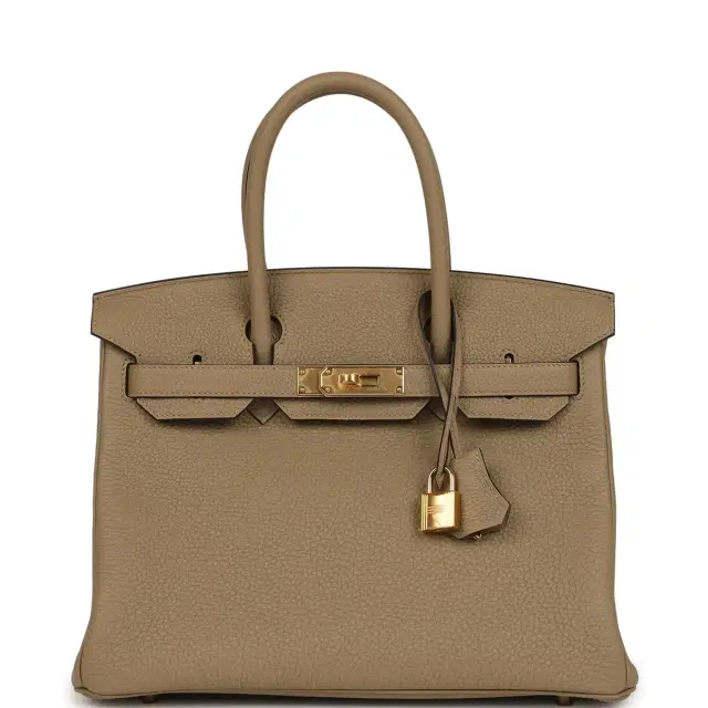 hermes Hermes Birkin 30 Beige Marfa Togo Gold Hardware