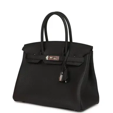 HERMÈS Hermes Birkin 30 Black Togo Palladium Hardware | Thumbnail 5 HERMÈS Hermes Birkin 30 Black Togo Palladium Hardware | Thumbnail 5