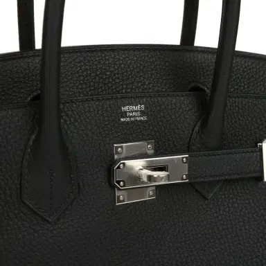HERMÈS Hermes Birkin 30 Black Togo Palladium Hardware | Thumbnail 7 HERMÈS Hermes Birkin 30 Black Togo Palladium Hardware | Thumbnail 7