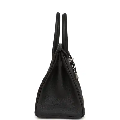 HERMÈS Hermes Birkin 30 Black Togo Palladium Hardware | Thumbnail 3