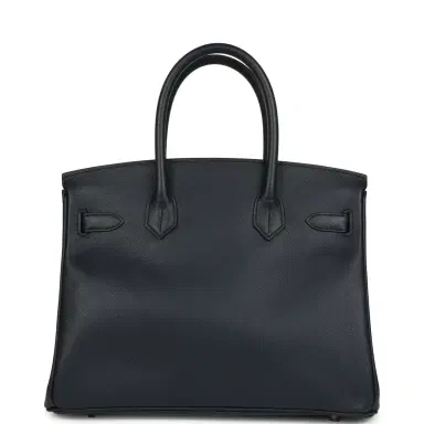 HERMÈS Hermes Birkin 30 Bleu Indigo Epsom Rose Gold Hardware | Thumbnail 4