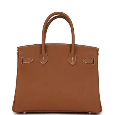 HERMÈS Hermes Birkin 30 Gold Togo Palladium Hardware | Thumbnail 4