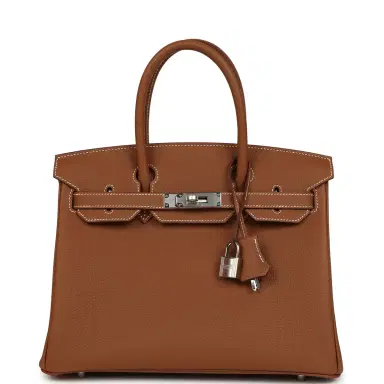 HERMÈS Hermes Birkin 30 Gold Togo Palladium Hardware | Thumbnail 1