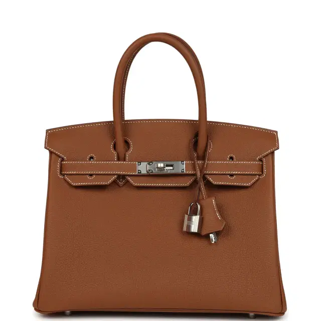 hermes Hermes Birkin 30 Gold Togo Palladium Hardware