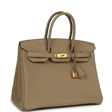 HERMÈS Hermes Birkin 35 Beige Marfa Togo Gold Hardware | Thumbnail 2