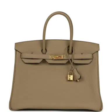 HERMÈS Hermes Birkin 35 Beige Marfa Togo Gold Hardware | Thumbnail 1