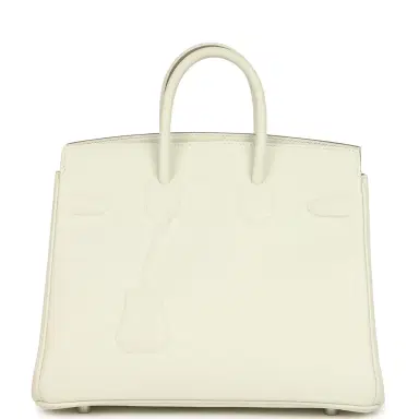 HERMÈS Hermes Birkin Shadow 25 Mushroom Swift Palladium Hardware | Thumbnail 4