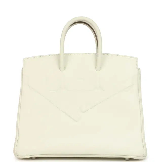 hermes Hermes Birkin Shadow 25 Mushroom Swift Palladium Hardware