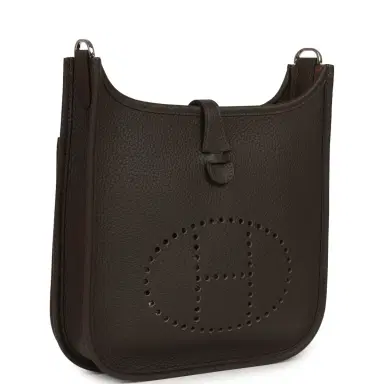 HERMÈS Hermes Evelyne 23 Ebene Clemence Palladium Hardware | Thumbnail 2