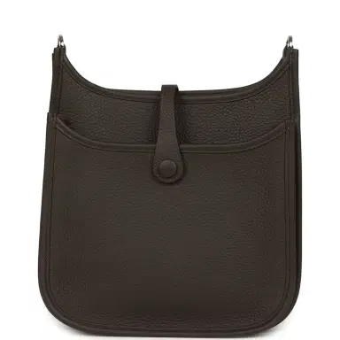 HERMÈS Hermes Evelyne 23 Ebene Clemence Palladium Hardware | Thumbnail 4