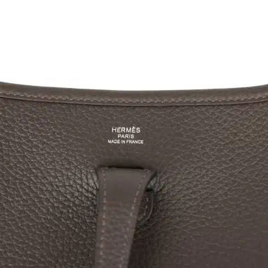HERMÈS Hermes Evelyne 23 Ebene Clemence Palladium Hardware | Thumbnail 7