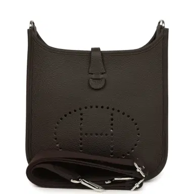 HERMÈS Hermes Evelyne 23 Ebene Clemence Palladium Hardware | Thumbnail 1