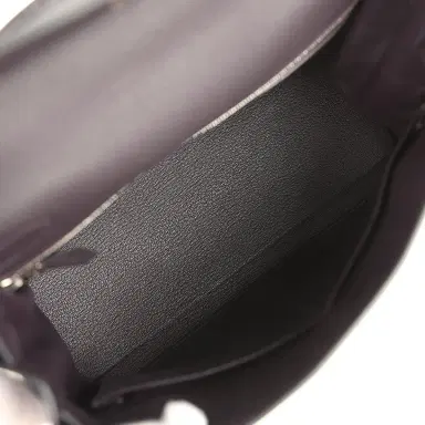 HERMÈS Hermes Kelly Retourne 28 Prunoir Clemence Palladium Hardware | Thumbnail 8